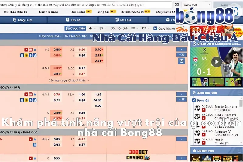 Giao Diện Bong88: Đánh Giá Web & App, Giải Mã Từng Cột Bảng Kèo - sivox.website